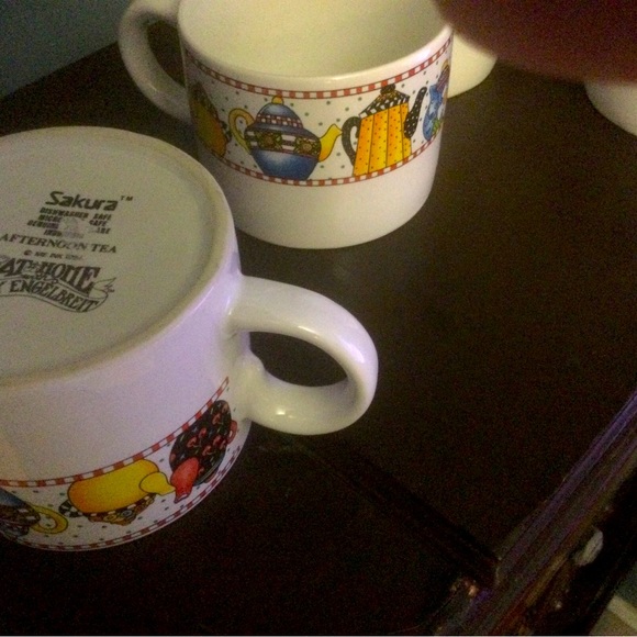 Mary Engelbreit Afternoon Tea set of four vintage mugs - Picture 2 of 3